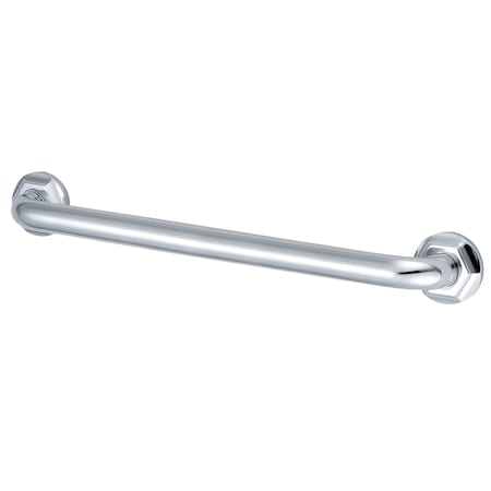 Metropolitan Traditional Grab Bar, 34-13/16" L, 17 ga. Brass, Polished chrome DR714321